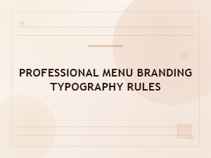 Mastering Typography for Professional Menu Branding